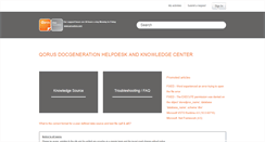 Desktop Screenshot of helpdesk.qorusdocs.com